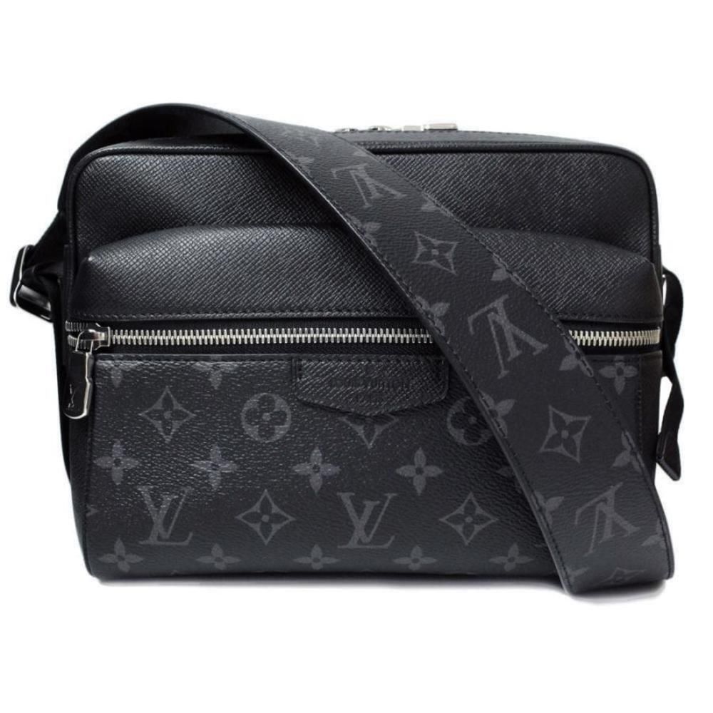 Taigarama Outdoor Messenger PM  Diagonal Monogram Eclipse Black